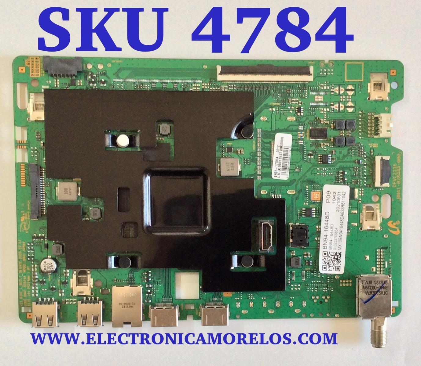 MAIN ORIGINAL PARA TV SAMSUNG 4K·UHS·HDR ((SMART TV)) / NUMERO DE PARTE BN94-16448D / BN41-02844A / BN97-17789A / BN97-18505A / BN9416448D / PANEL CY-QA065HGSV5H / DISPLAY JE645R3HA1K / BN96-53044A / BN9653044A / MODELOS QN65Q60 / QN65Q60AAFXZA UG03